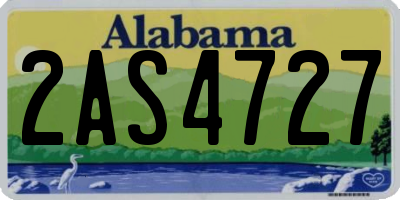 AL license plate 2AS4727