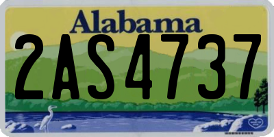 AL license plate 2AS4737