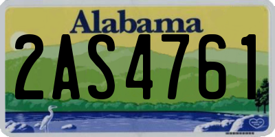 AL license plate 2AS4761