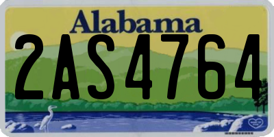 AL license plate 2AS4764