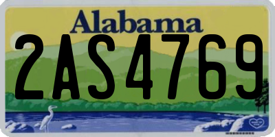 AL license plate 2AS4769