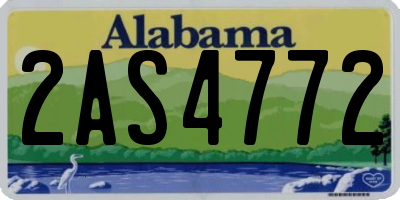 AL license plate 2AS4772