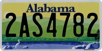AL license plate 2AS4782