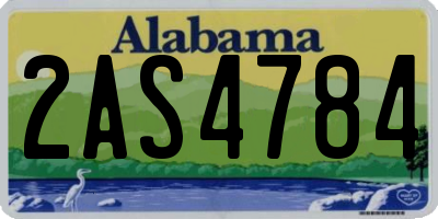 AL license plate 2AS4784