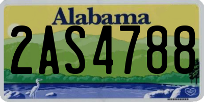 AL license plate 2AS4788