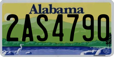 AL license plate 2AS4790