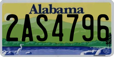 AL license plate 2AS4796
