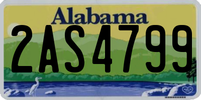 AL license plate 2AS4799