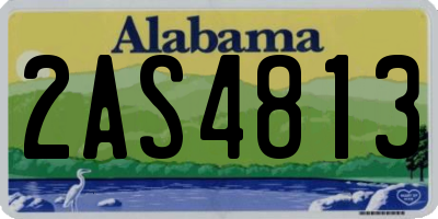 AL license plate 2AS4813