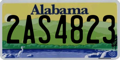 AL license plate 2AS4823