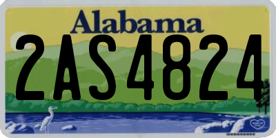 AL license plate 2AS4824