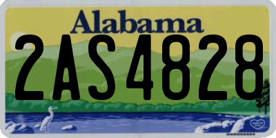 AL license plate 2AS4828