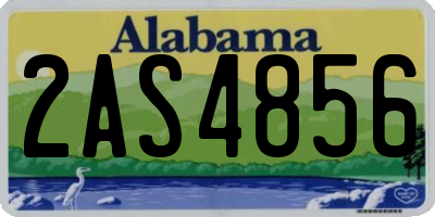 AL license plate 2AS4856