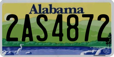 AL license plate 2AS4872