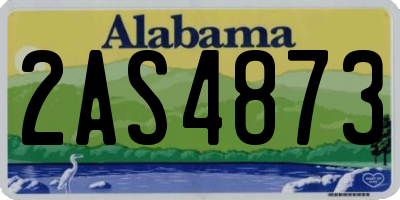 AL license plate 2AS4873