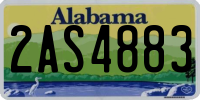 AL license plate 2AS4883