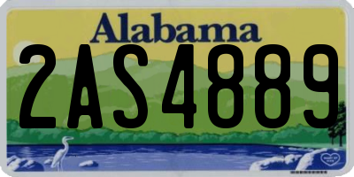 AL license plate 2AS4889