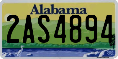 AL license plate 2AS4894