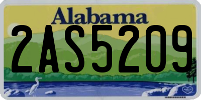 AL license plate 2AS5209