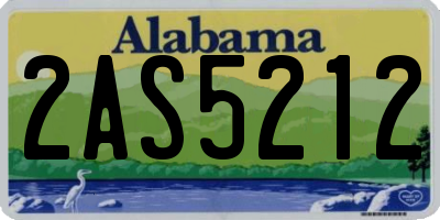 AL license plate 2AS5212