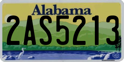 AL license plate 2AS5213