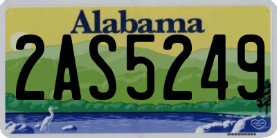 AL license plate 2AS5249