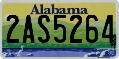 AL license plate 2AS5264
