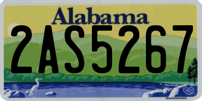AL license plate 2AS5267