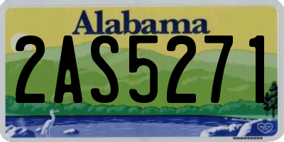 AL license plate 2AS5271