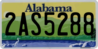 AL license plate 2AS5288