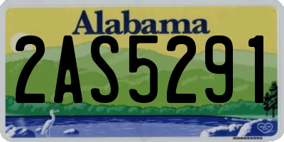 AL license plate 2AS5291