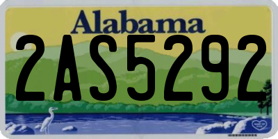 AL license plate 2AS5292