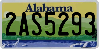 AL license plate 2AS5293