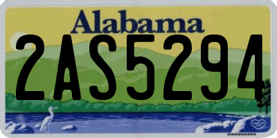 AL license plate 2AS5294