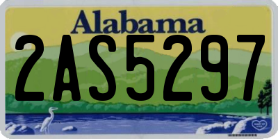 AL license plate 2AS5297