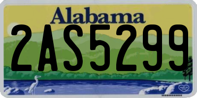 AL license plate 2AS5299