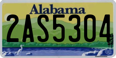 AL license plate 2AS5304