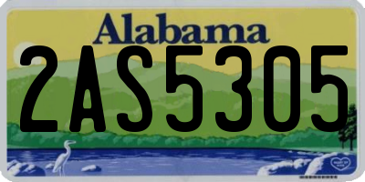 AL license plate 2AS5305