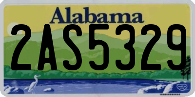 AL license plate 2AS5329