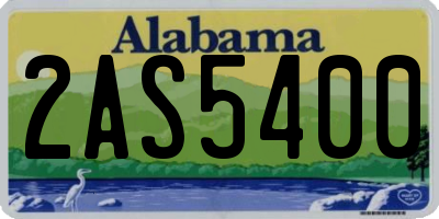 AL license plate 2AS5400
