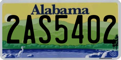 AL license plate 2AS5402