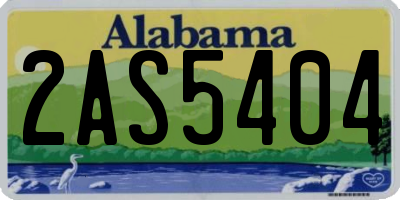 AL license plate 2AS5404