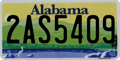 AL license plate 2AS5409