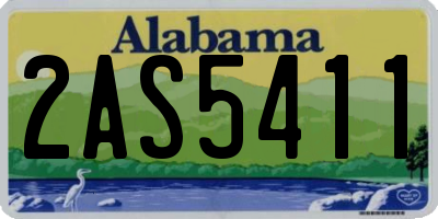 AL license plate 2AS5411