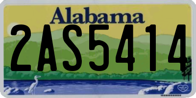 AL license plate 2AS5414