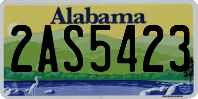 AL license plate 2AS5423