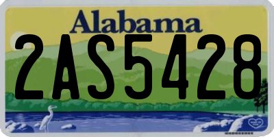 AL license plate 2AS5428