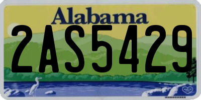 AL license plate 2AS5429