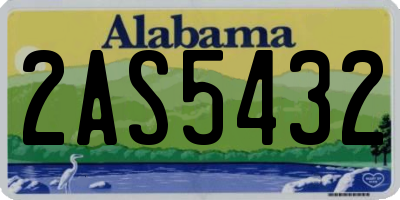 AL license plate 2AS5432