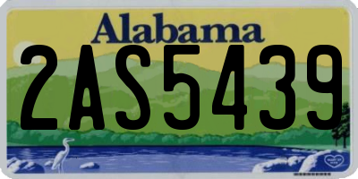 AL license plate 2AS5439
